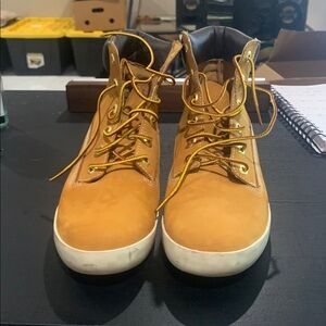 Timberland Tan Lace Up Boots